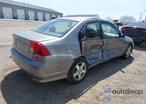 2004 Honda Civic Ex из США, поврежденный, VIN 1HGES26734L022435